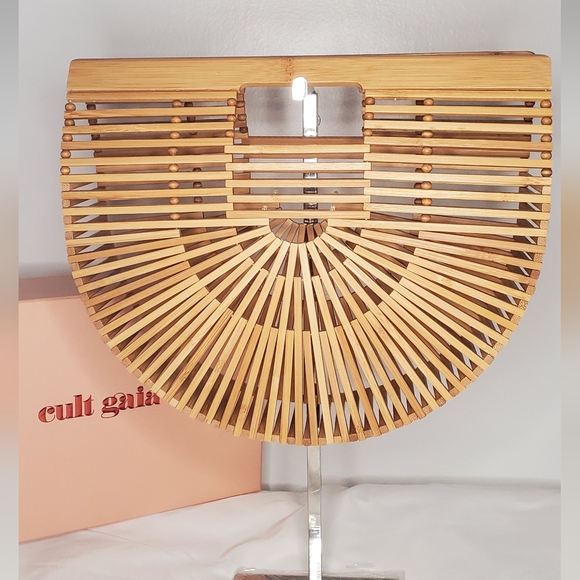 🔥HostPick🔥NWTCULT GAIA- Large Bamboo "Gaia's Ark" handmade bag - natural color - Picture 3 of 10